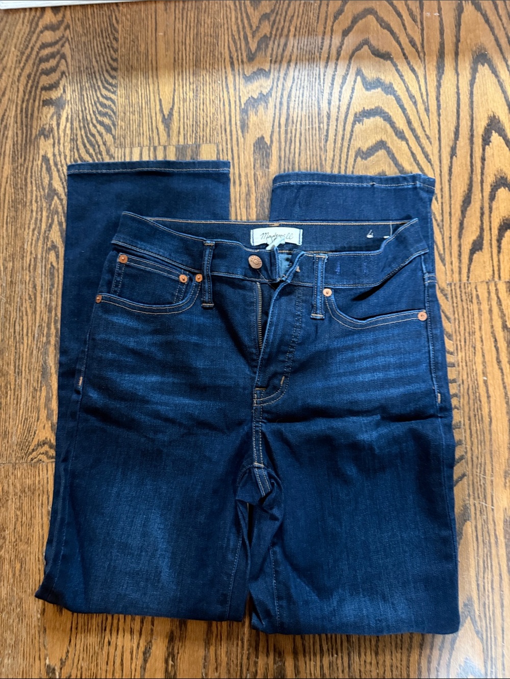 Madewell cali Demi boot Women's Dark Indigo Sz 25 beautiful!